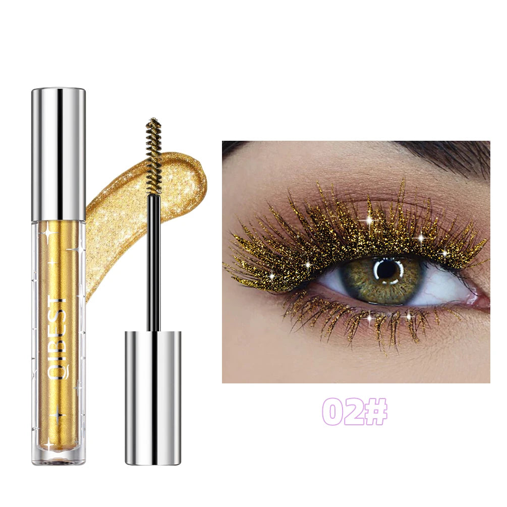 Máscara de Pestañas Diamond Galaxy (1 pc)  Secado rápido, resistente al sudor y acabado con destellos shimmer.