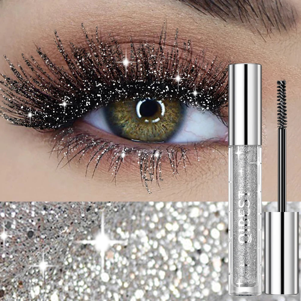 Máscara de Pestañas Diamond Galaxy (1 pc)  Secado rápido, resistente al sudor y acabado con destellos shimmer.