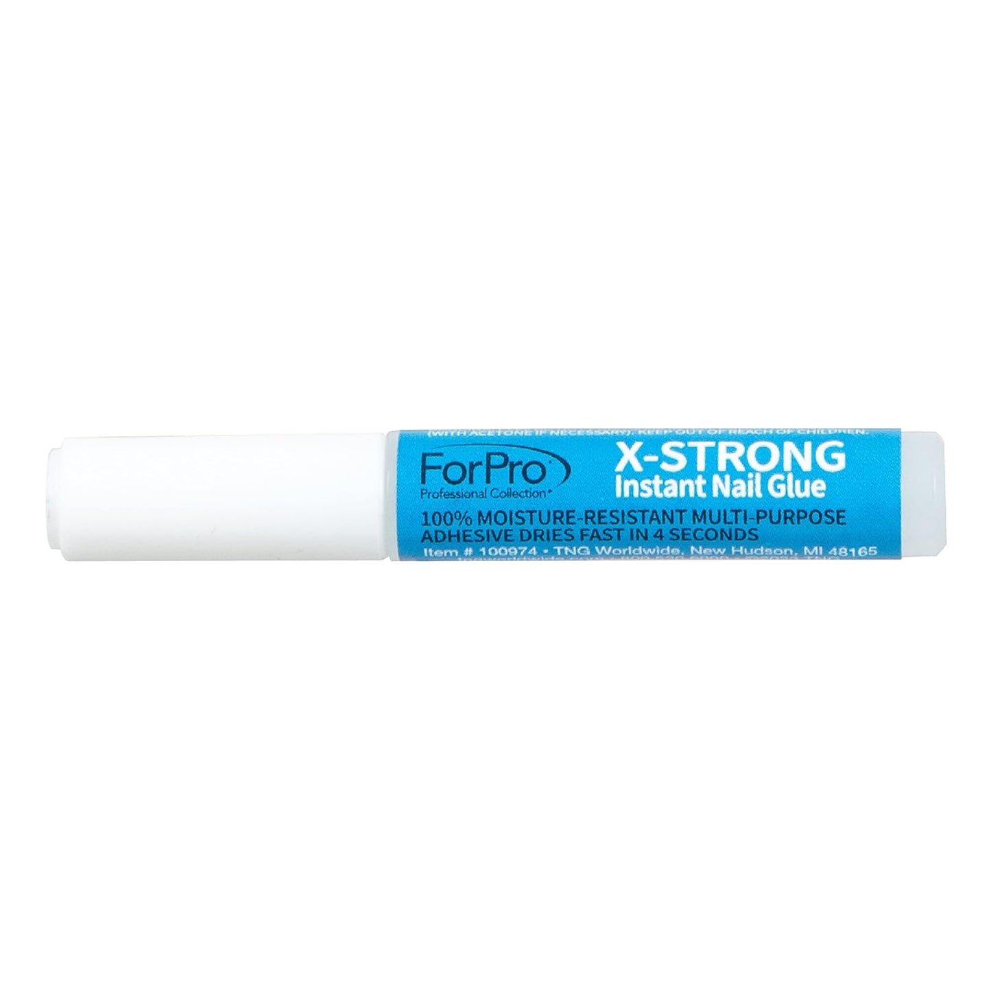 Pegamento instantáneo para uñas X-Strong, de larga duración y secado rápido, para aplicar uñas postizas, 0,07 oz (pack de 6)