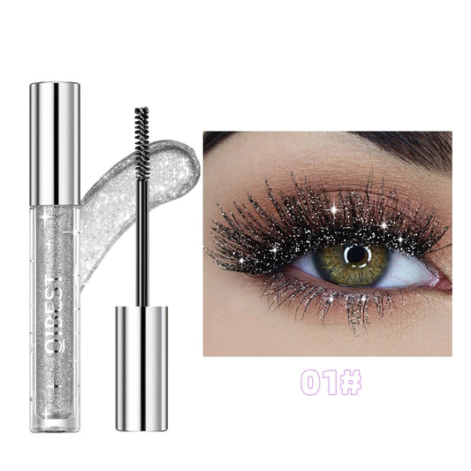 Máscara de Pestañas Diamond Galaxy (1 pc)  Secado rápido, resistente al sudor y acabado con destellos shimmer.